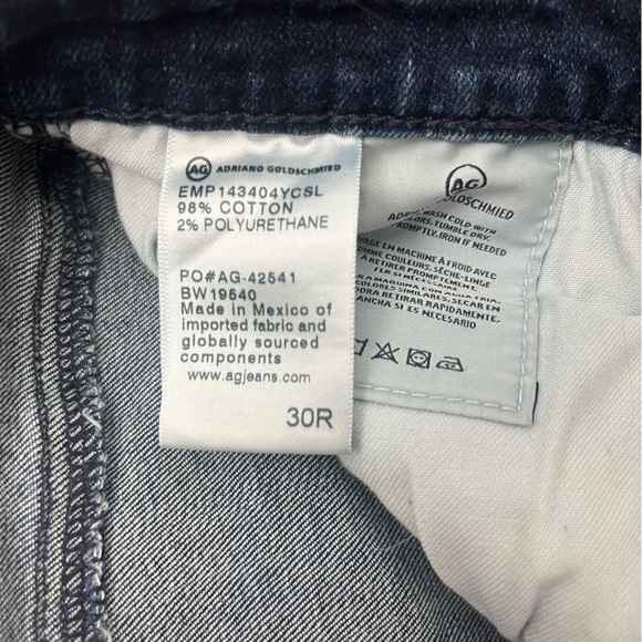 AG THE PRIMA cigarette leg jeans size 30R - Picture 6 of 8